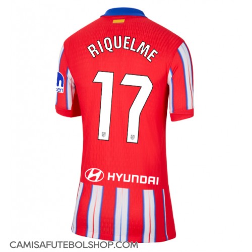 Camisa de time de futebol Atletico Madrid Rodrigo Riquelme #17 Replicas 1º Equipamento Feminina 2024-25 Manga Curta